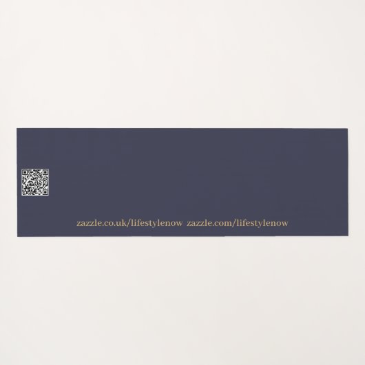 Yoga Mat - Monogram Lila aanpassen (Achterkant (horizontaal))