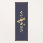 Yoga Mat - Monogram Lila aanpassen (Voorkant)