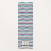 Yoga Mat - Monogrammed Chevron Zigzag (Voorkant)