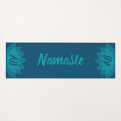 Yoga Mat - "Namaste" Word - Licht en donkere verva (Voorkant (horizontaal))