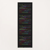 Yoga Mat Oefening Kleurrijke Citaten Resoluties (Voorkant)