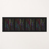 Yoga Mat Oefening Kleurrijke Citaten Resoluties (Voorkant (horizontaal))