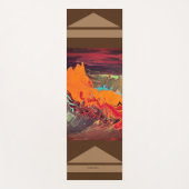 Yoga Mat "Oranje barst" (Voorkant)