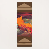 Yoga Mat "Oranje barst" (Achterkant)