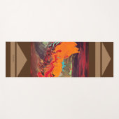 Yoga Mat "Oranje barst" (Voorkant (horizontaal))