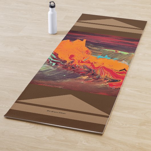 Yoga Mat "Oranje barst" (In situ)