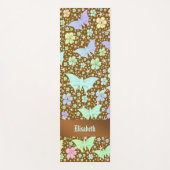 Yoga, mat, patroon, kleurrijk, sport, spel, goud, yogamat (Voorkant)