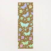 Yoga, mat, patroon, kleurrijk, sport, spel, goud, yogamat (Achterkant)