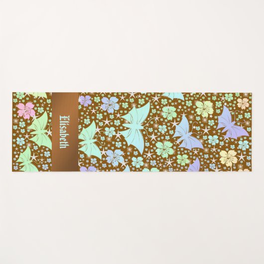 Yoga, mat, patroon, kleurrijk, sport, spel, goud, yogamat (Voorkant (horizontaal))