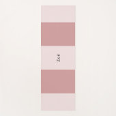 Yoga Mat - Personalised Pink Stripes Pattern (Voorkant)