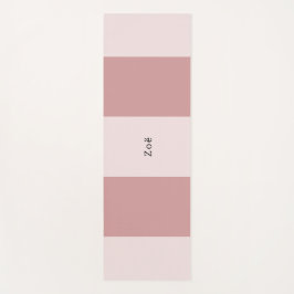 Yoga Mat - Personalised Pink Stripes Pattern