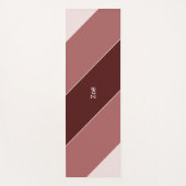 Yoga Mat - Personalised Pink Stripes Pattern (Voorkant)