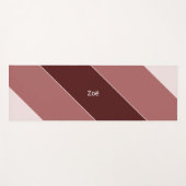 Yoga Mat - Personalised Pink Stripes Pattern (Voorkant (horizontaal))