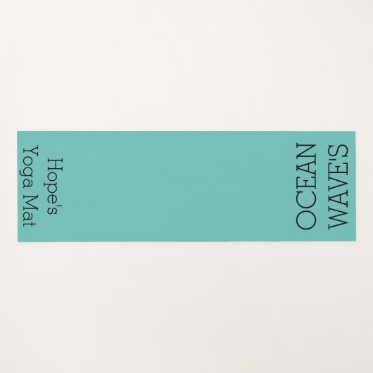 Yoga Mat personaliseren - Ocean Wave's (Achterkant (horizontaal))