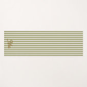 Yoga Mat | Persoonlijke Gestreepte Aangepaste Naam (Voorkant (horizontaal))