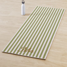 Yoga Mat | Persoonlijke Gestreepte Aangepaste Naam