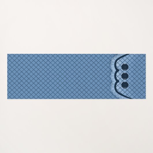 Yoga Mat Pillow Top Blue (Achterkant (horizontaal))