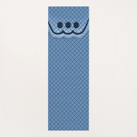 Yoga Mat Pillow Top Blue (Achterkant)