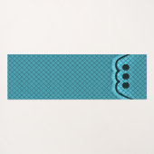 Yoga Mat Pillow Top Cyan (Achterkant (horizontaal))
