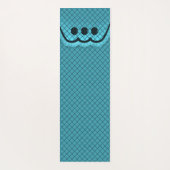 Yoga Mat Pillow Top Cyan (Achterkant)