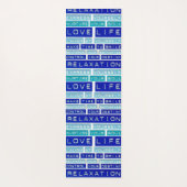 Yoga Mat Relaxation Love Life Nurture Your Soul (Achterkant)