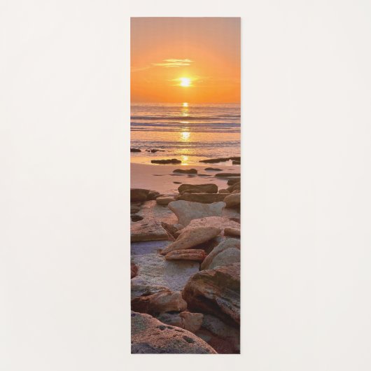 Yoga mat Rocky strand Sunrise strand mat (Voorkant)