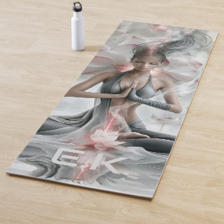 Yoga Mat roze & grijs kalme luxe maatwerk