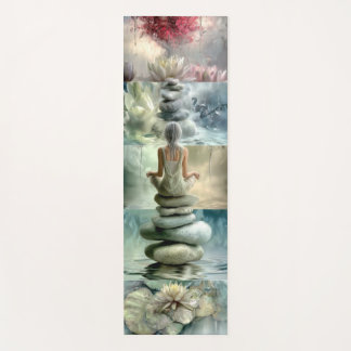 Yoga Mat Serene Balanced Stone en Meditatie 