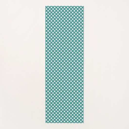 Yoga Mat - Teal Dots Pattern (Voorkant)