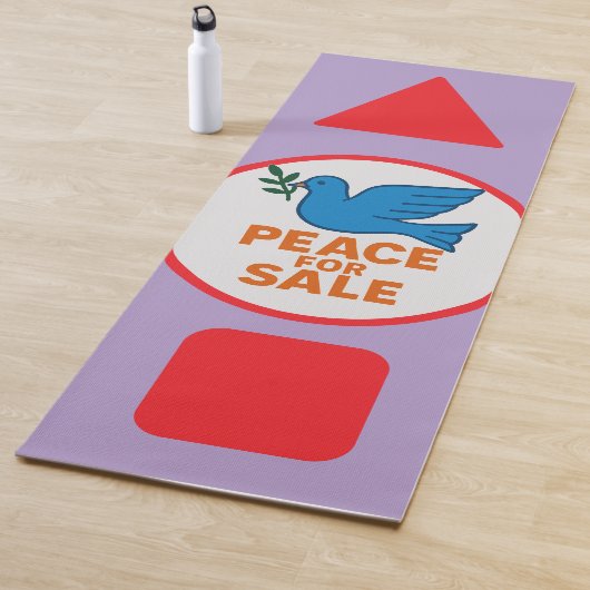 Yoga Mat, vredesthema ontworpen yogamat (In situ)