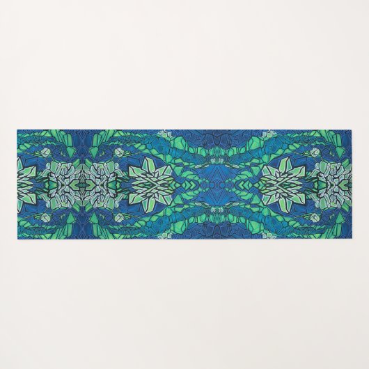 Yoga Mat - Water Lilies (lotusvijver) SpaceCake ar (Achterkant (horizontaal))