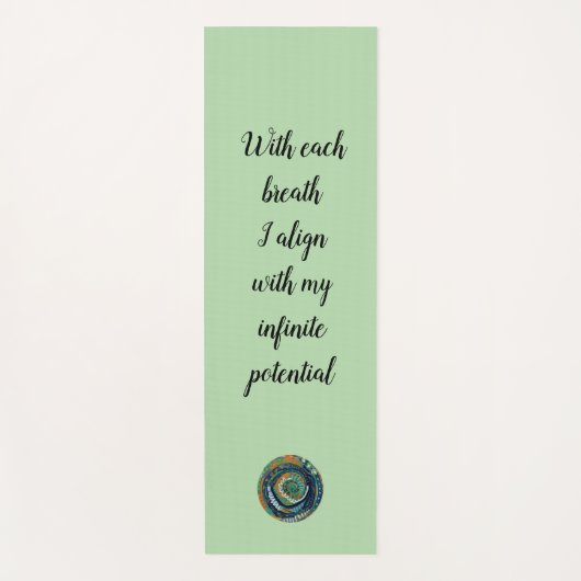 Yoga Mat with portal/mantra original art (Voorkant)