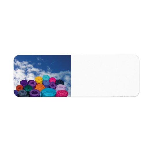 Yoga mats etiket (Voorkant)