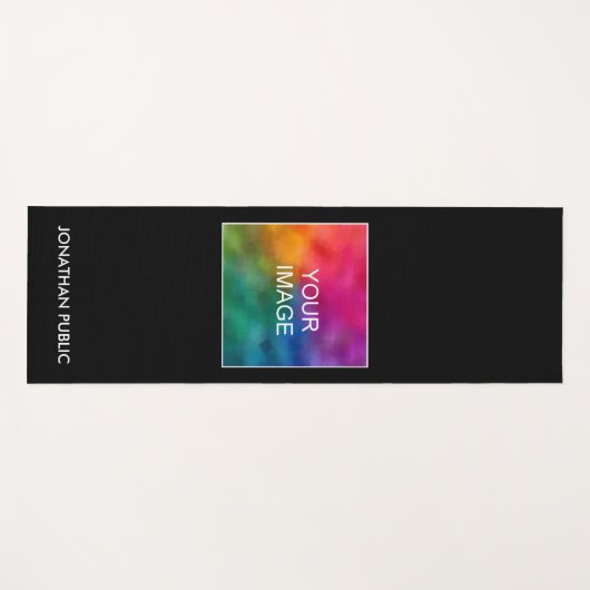 Yoga Mats Fitness Name Sjabloon Voeg uw Afbeelding Yogamat (Voorkant (horizontaal))