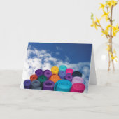 Yoga mats kaart (Gele Bloem)