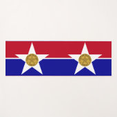 Yoga Mats met vlag van Dallas, Verenigde Staten Yogamat (Voorkant (horizontaal))