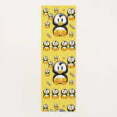 Yoga Mats Yoga Black and White Polkadot Stripe Yogamat (Achterkant)