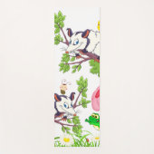 Yoga Mats Yoga Possum Frog Floral Yogamat (Voorkant)