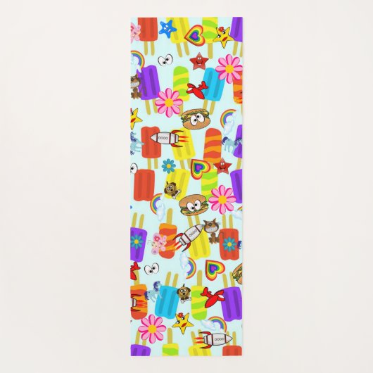 Yoga Mats Yoga Possum Frog Floral Yogamat (Achterkant)