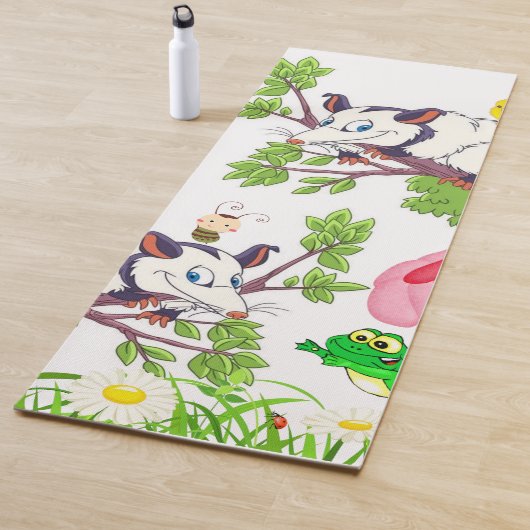 Yoga Mats Yoga Possum Frog Floral Yogamat (In situ)