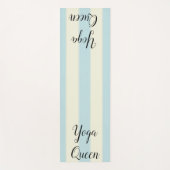 Yoga Mats Yoga Queen Blue Stripe Yogamat (Voorkant)