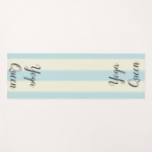 Yoga Mats Yoga Queen Blue Stripe Yogamat (Voorkant (horizontaal))
