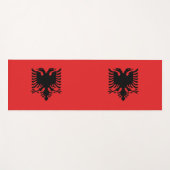 Yoga Matten met vlag van Albanië (Voorkant (horizontaal))