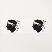 Yoga Matten met vlag van Corsica (Achterkant (horizontaal))