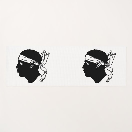 Yoga Matten met vlag van Corsica (Voorkant (horizontaal))