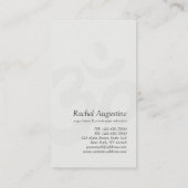 YOGA MEDA-instructeur Black Gold OM Mandala Visitekaartje (Achterkant)