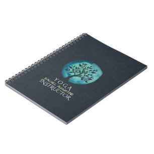 YOGA MEDA-instructeur Elegant Waterverf Tree Notitieboek