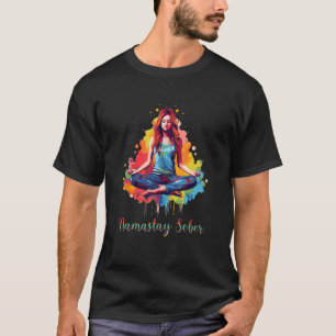 Yoga Meditate Uitademen Inhalatie Tipsy Drink Nama T-shirt