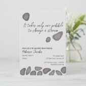 Yoga Meditatie Baby shower Uitnodiging (Staand voorkant)