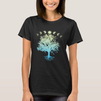 Yoga Meditatie Boom van Goed Leven Monofases T-shirt